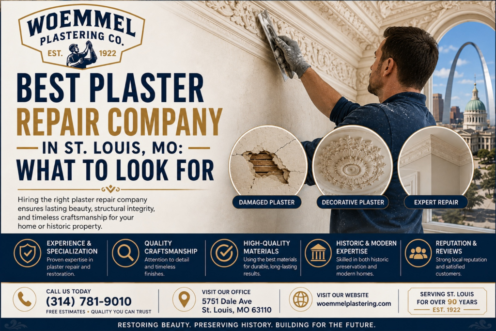 Best Plaster Repair Company in St. Louis, MO: What to Look For
