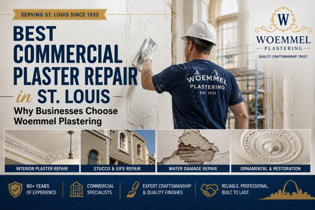 Best Commercial Plaster Repair in St. Louis: Why Businesses Choose Woemmel Plastering